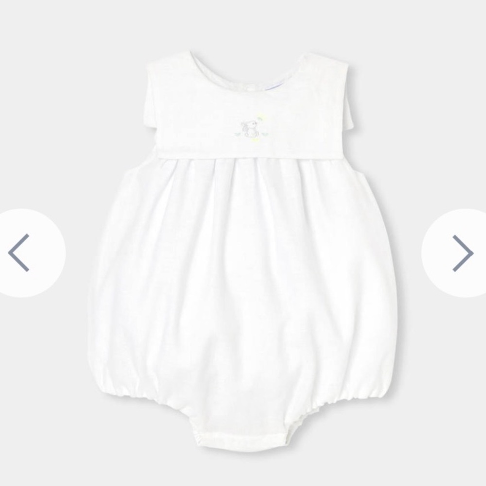 JACADI Paris linen‎ romper rabbit Easter
